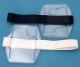 Clear Plastic Card Holder - Black Armband - Credit Card Size 2.125 inches by 3.375 inches Vertical - Pack of 100