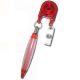 Badge Reel - Dual Reel With Pen - Red
