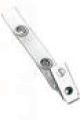Strap Clip - Clear Vinyl Strap with Nickel Plated Clip 2.75