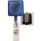 Badge Reel Premium Square-Translucent Blue-Twist Resistant - Pack of 100