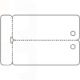 PVC-BLANKCARD-KEYTAG- 2 Up with no Holes CR80 30 Mil - Pack of 100