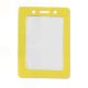 Color-Coded Vertical Badge Holder W/Color Frame - Yellow - Pack of 100